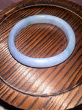 Monet Garden Jadeite Bangle ( Oval Sz 52.7 )