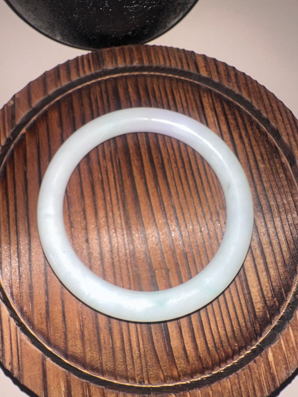 Moonlight White Jadeite Bangle (Sz 55.0)