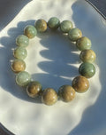 Olive Wūjī Jadeite Bead Bracelet