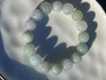 Lavender Mist Jadeite Bead Bracelet