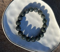 Black Wūjī Jadeite Bead Bracelet