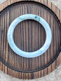Soft White & Pale Green Bangle (Sz 51.0)