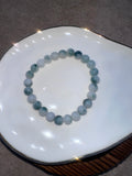 Icy Blue-Green Jadeite Beads ( Uncertified)
