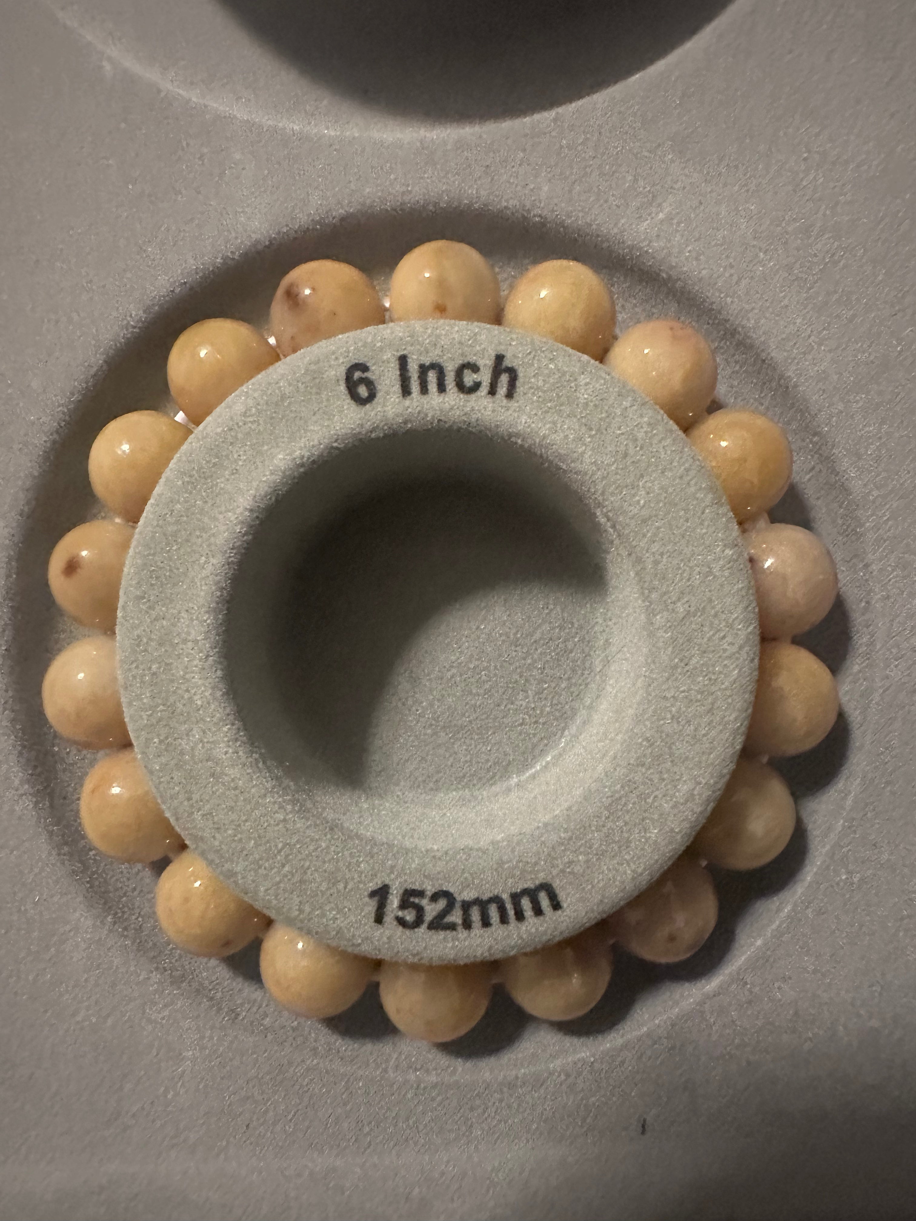 Honey Yellow Jadeite Bracelet — Heat-Treated Jadeite Beads (Uncertified)