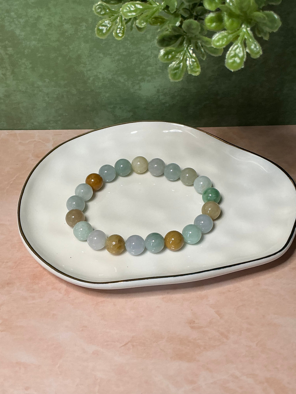 Jadeite Jade Beaded Bracelet
