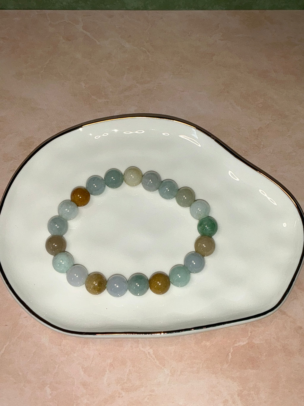 Jadeite Jade Beaded Bracelet