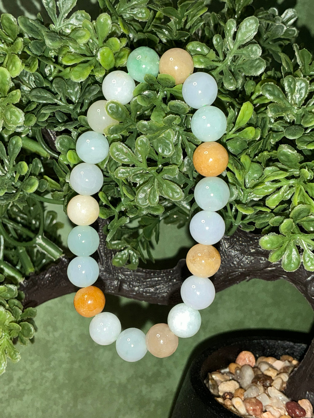 Jadeite Jade Beaded Bracelet