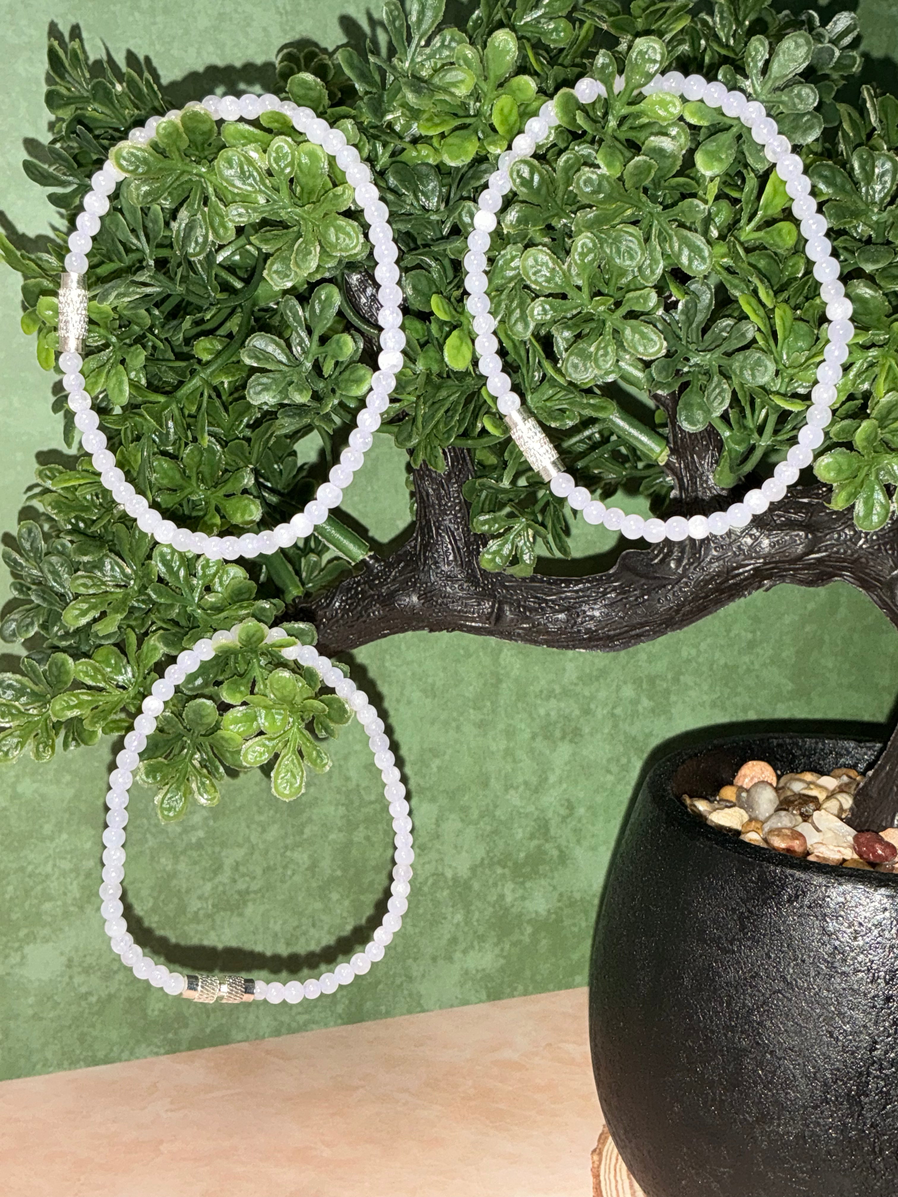 Light Lavender Jadeite Jade Bracelet