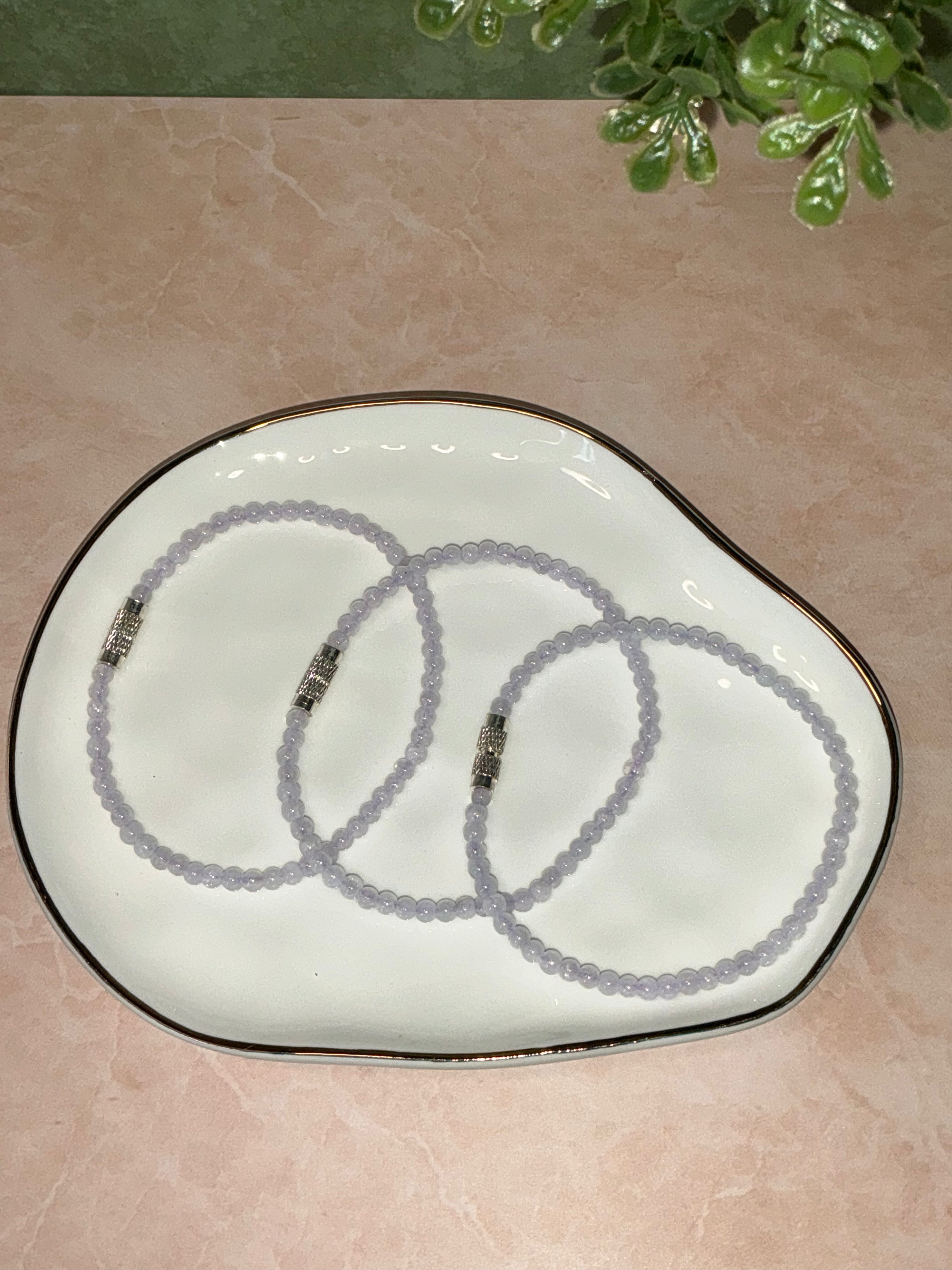 Light Lavender Jadeite Jade Bracelet