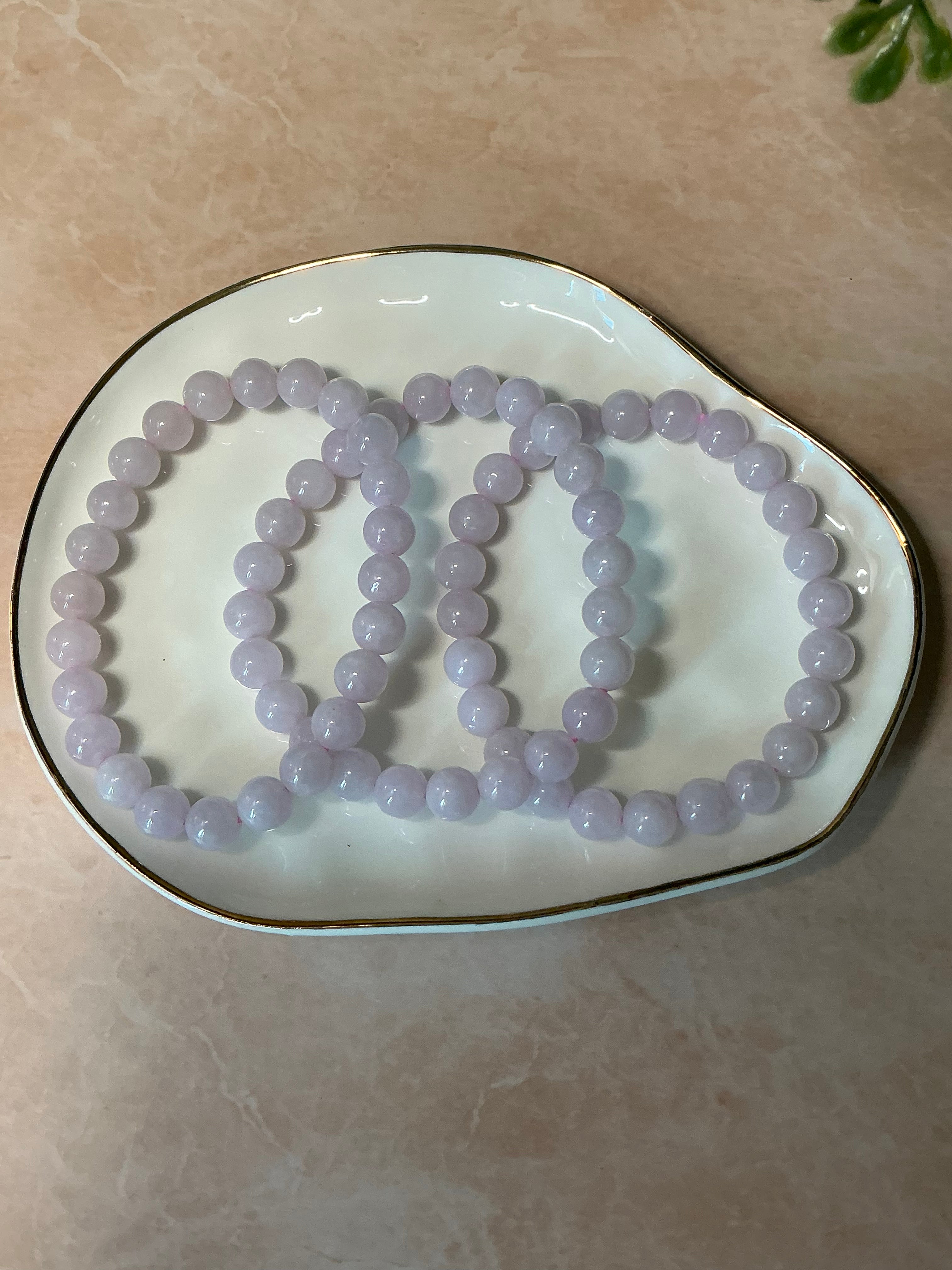 Light Lavender Jadeite Jade Bracelet