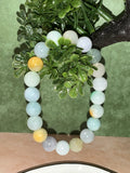 Jadeite Jade Multicolor Bead Bracelet