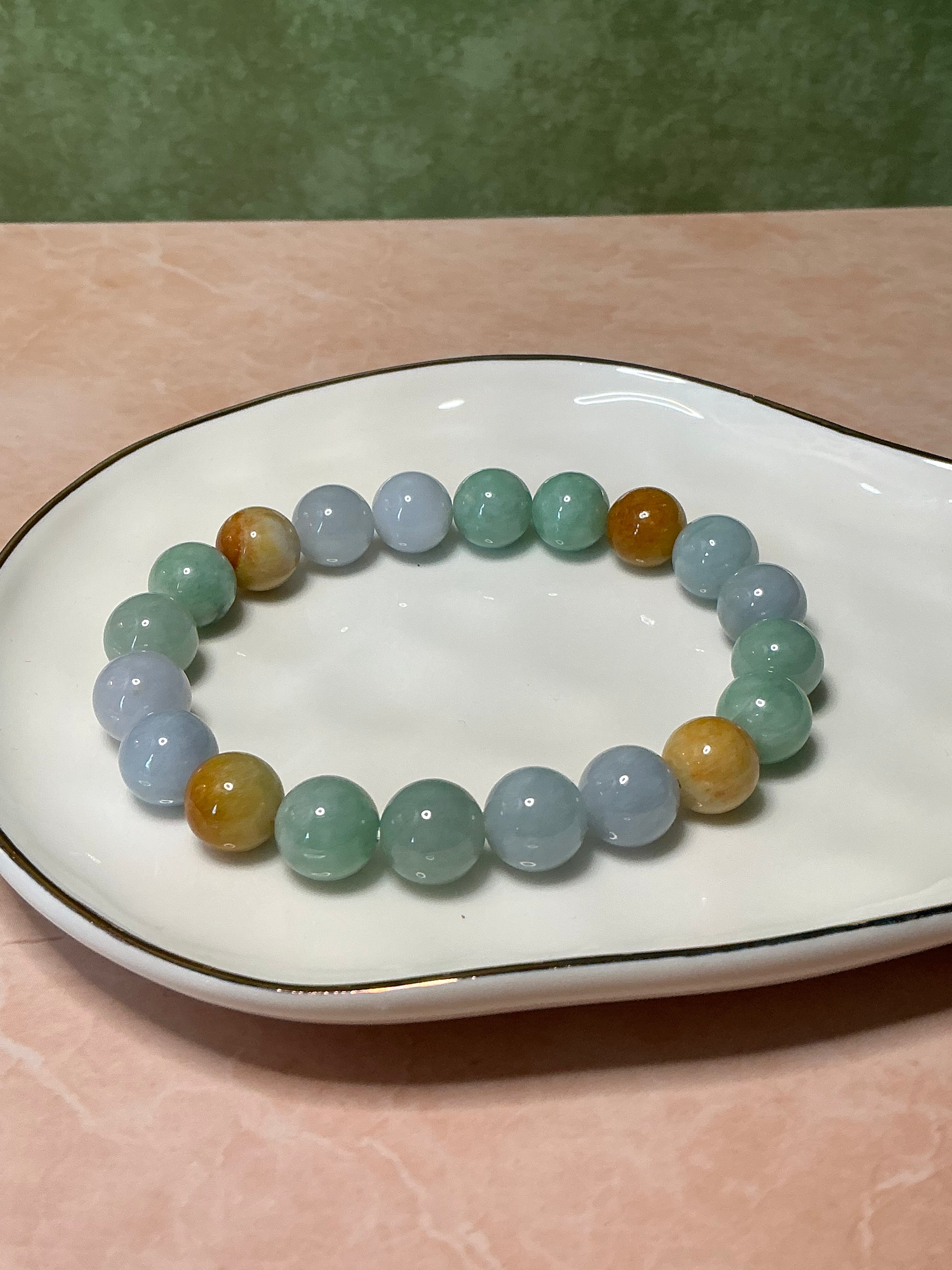 Multicolor Jadeite Jade Bracelet