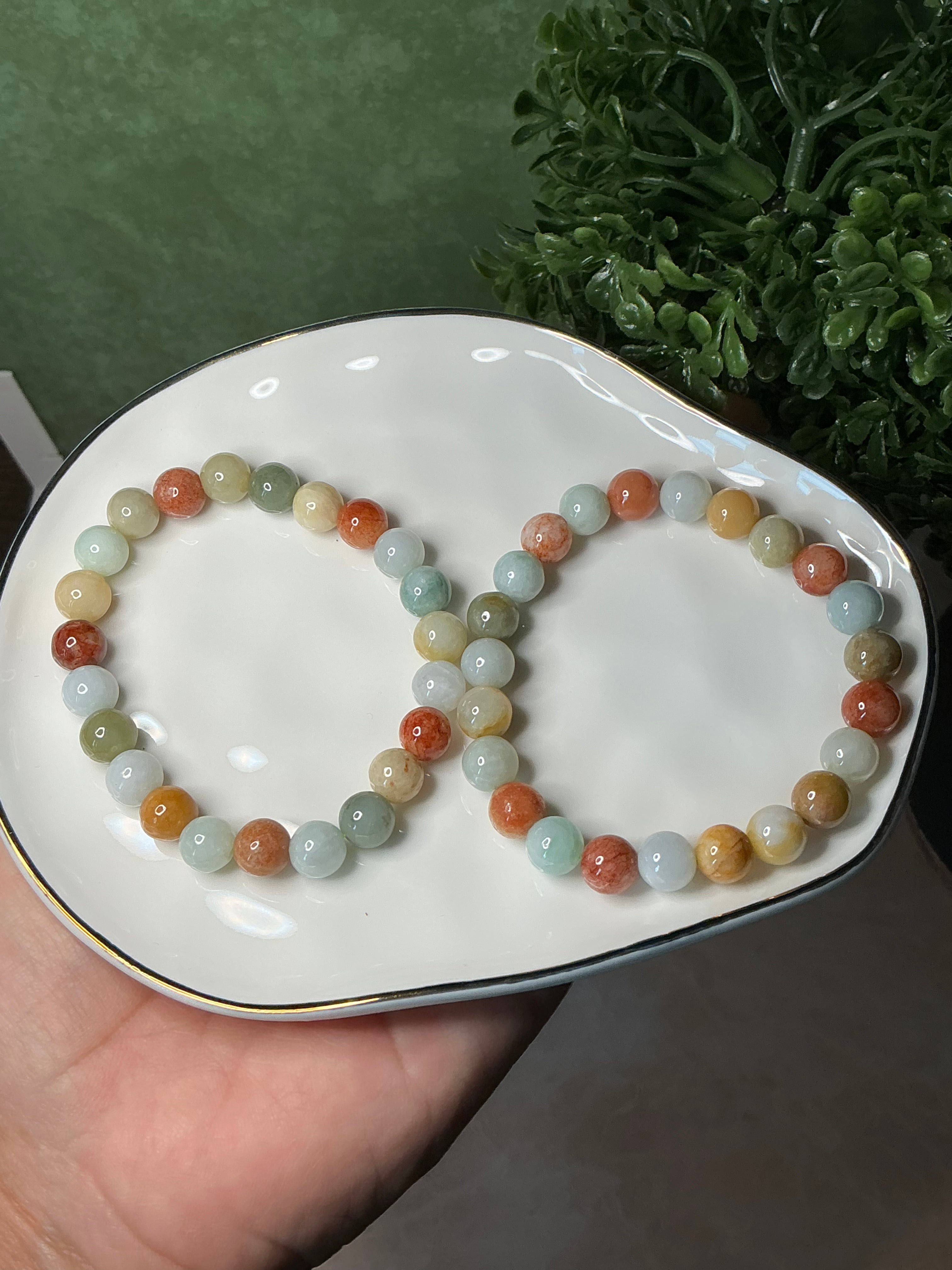 Multicolor Jadeite Jade Bracelet