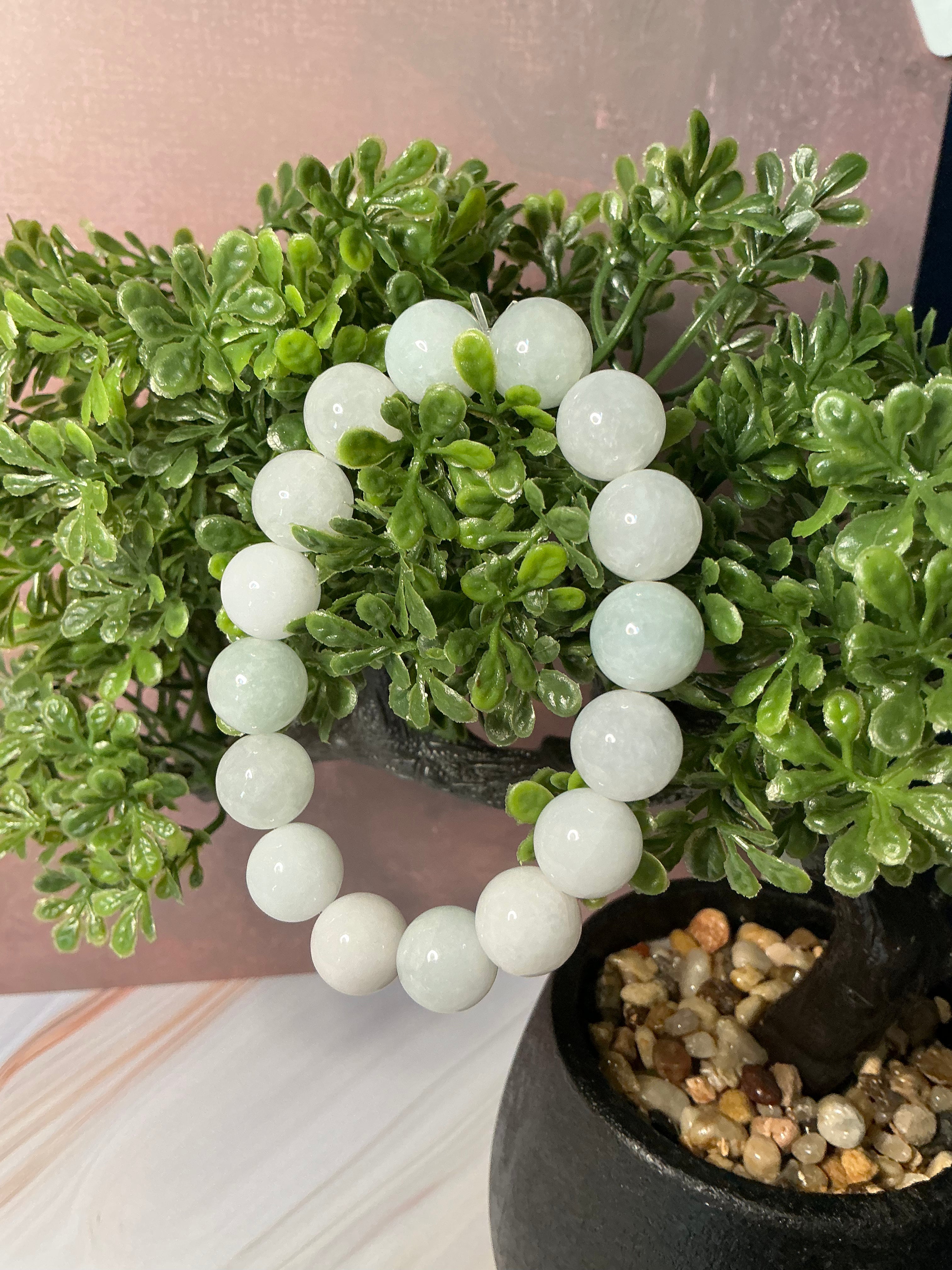 White Jadeite Jade Bracelet