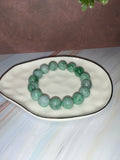 Green Jadeite Jade Bead Bracelet