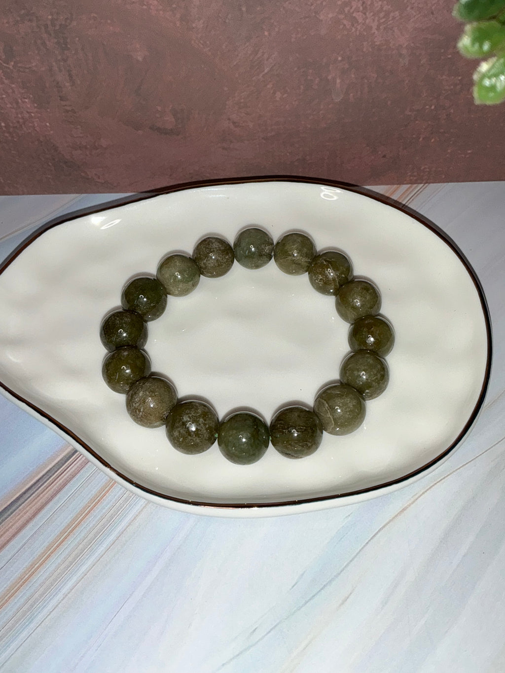 Moss Green Jadeite Jade Bracelet