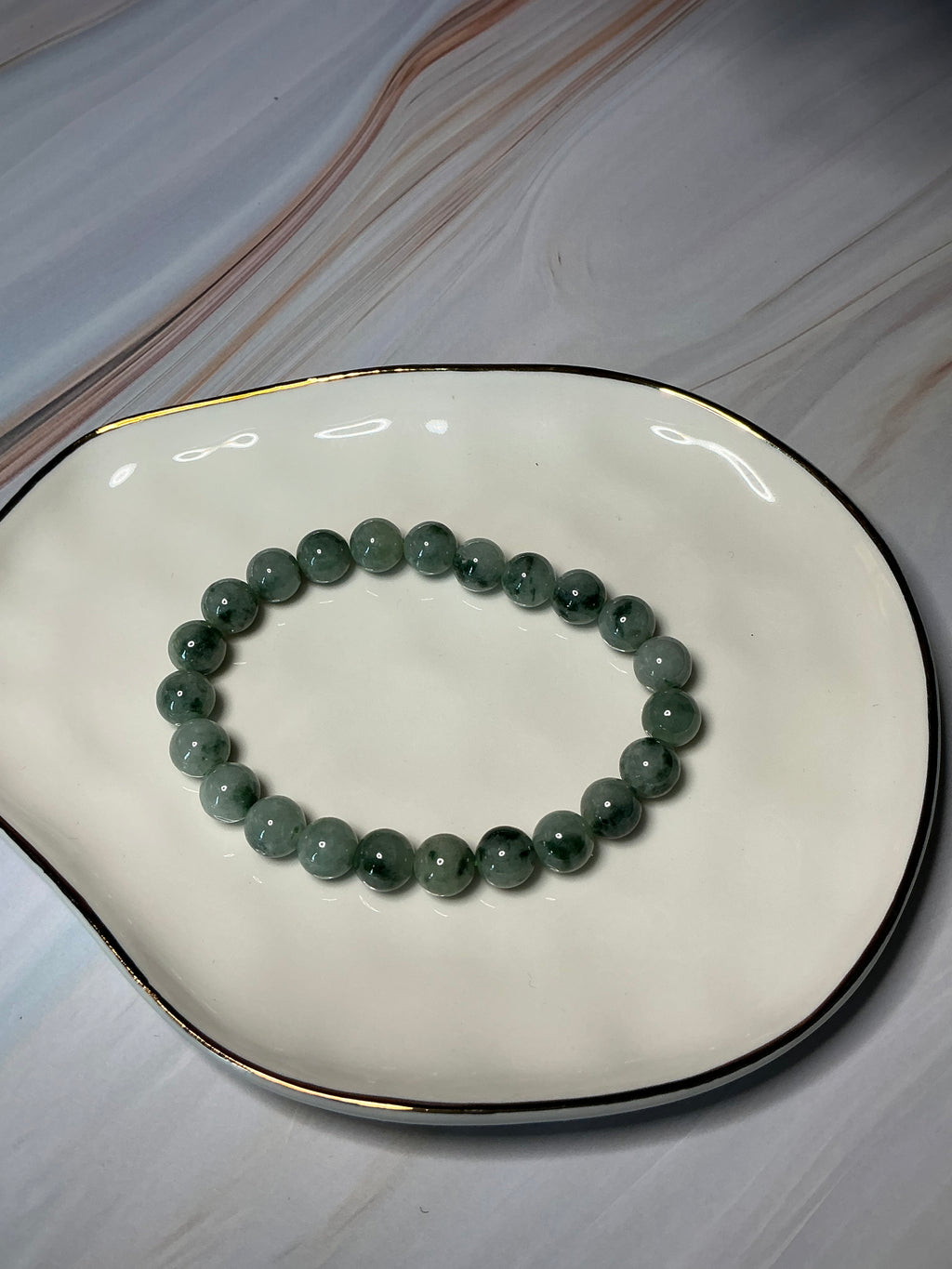 Icy Green Jadeite Jade Bracelet