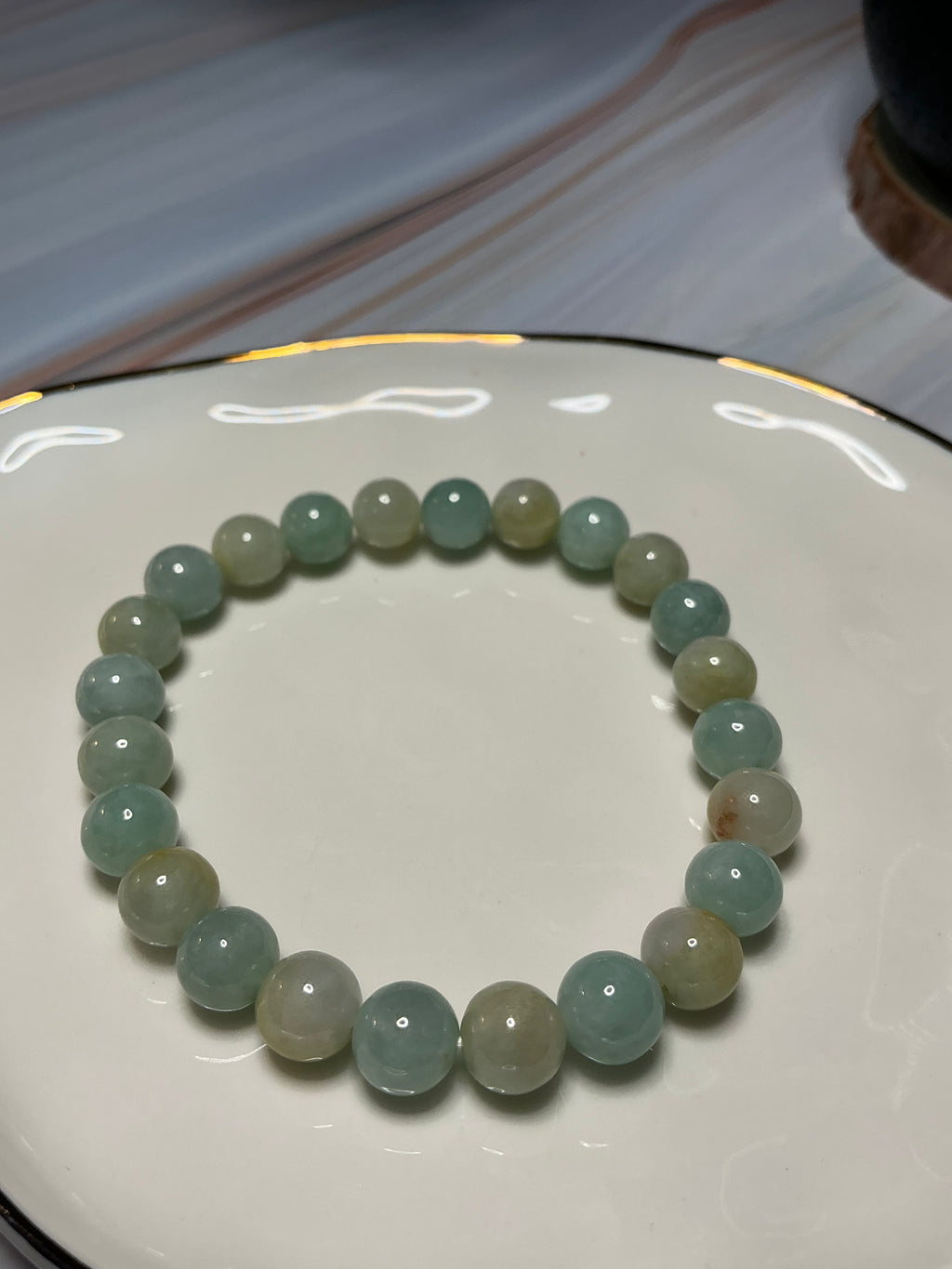 Jadeite Jade Pastel-Green Bracelet
