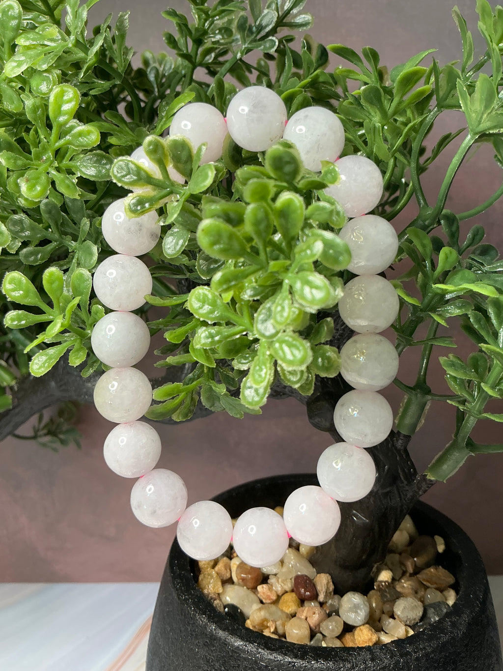 Light Lavender Wuji Jadeite Jade Bracelet