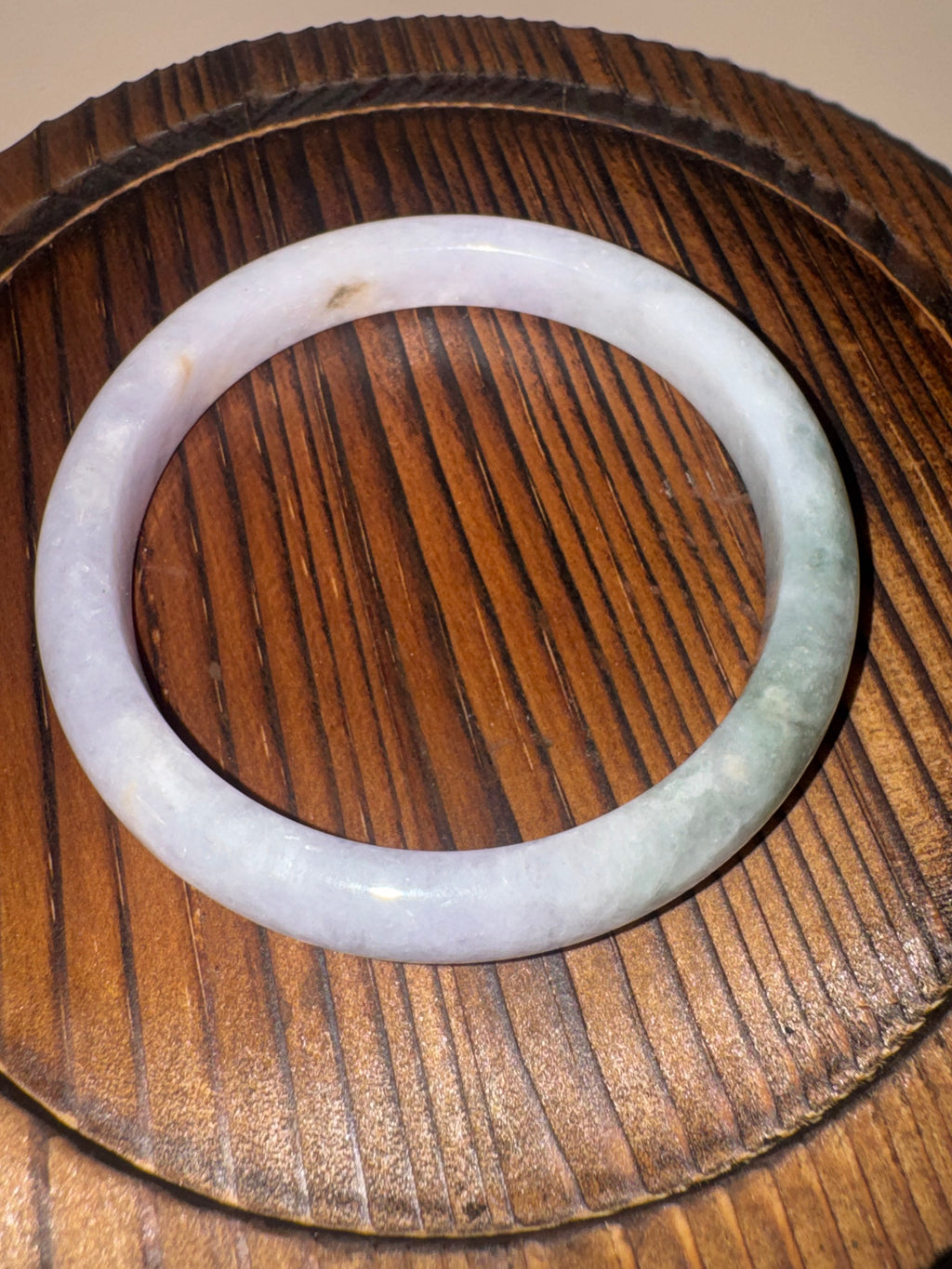 Icy Mist Jadeite Bangle (Sz 55.8)