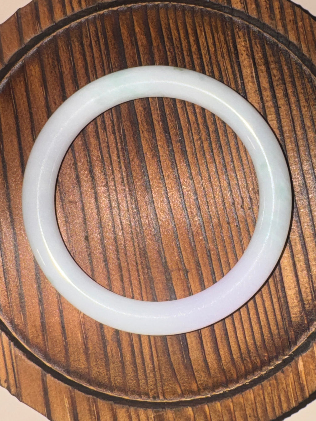 Moonlight White Jadeite Bangle (Sz 55.0)